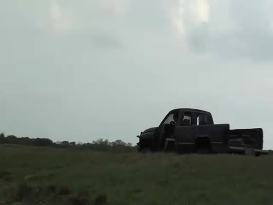Guy Jump Ram 2500 into Lake