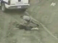 Police Run Over Robber