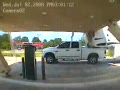 Guy Brings Down a Bank Drive Through with Camper