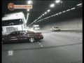 Tunnel truck and car crash