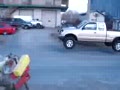 A Long Jump With A Toyota Truck